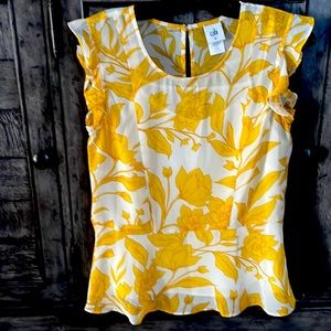 CAbi flutter sleeve top